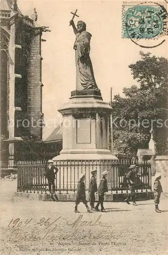 AK / Ansichtskarte Amiens Statue de Pierre l Ermite Amiens