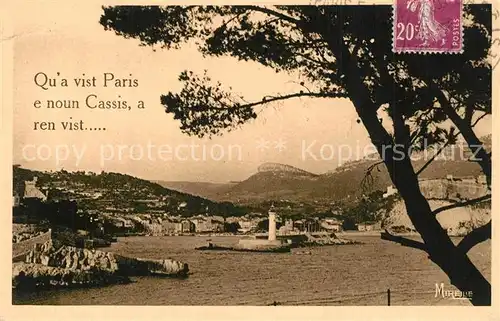 AK / Ansichtskarte Cassis Rhonepartie Cassis