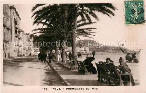 AK / Ansichtskarte Nice_Alpes_Maritimes Promenade du Midi Nice_Alpes_Maritimes