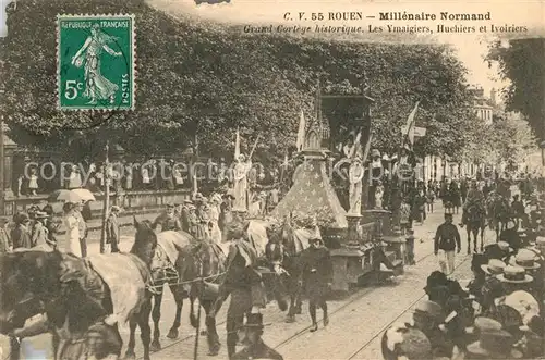 AK / Ansichtskarte Rouen Millenaire Normand Grand Cortege historique Les Ymaigiers Huchiers et Ivoiriers Rouen