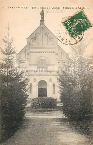 AK / Ansichtskarte Entrammes Saint Joseph des Champs Facade de la Chapelle Entrammes
