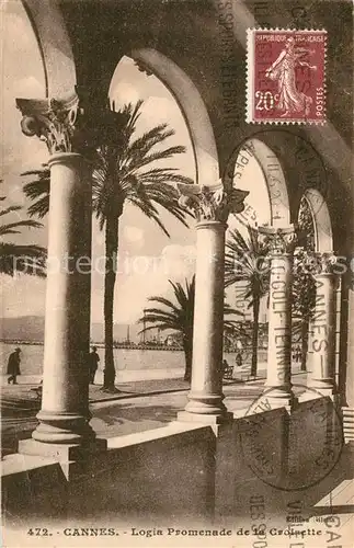 AK / Ansichtskarte Cannes_Alpes Maritimes Logia Promenade de la Croisette Cannes Alpes Maritimes