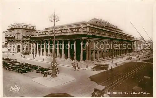 AK / Ansichtskarte Bordeaux Le Grand Theatre Bordeaux