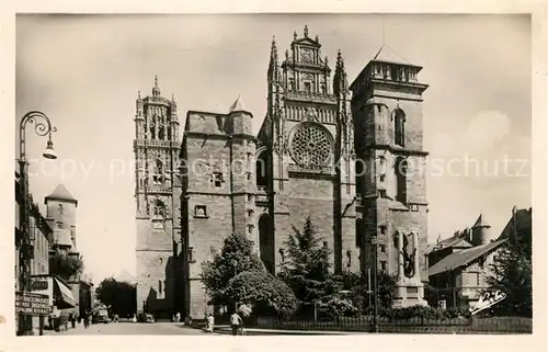 AK / Ansichtskarte Rodez Place dArmes La Cathedrale Rodez