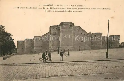 AK / Ansichtskarte Angers Le Chateau Vue d Ensemble Angers