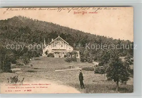 AK / Ansichtskarte Saint Die des Vosges Laiterie Saint Martin Hotel Restaurant Saint Die des Vosges