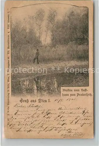 AK / Ansichtskarte Wien Idyllen vom Lusthaus zum Praterspitz Wien