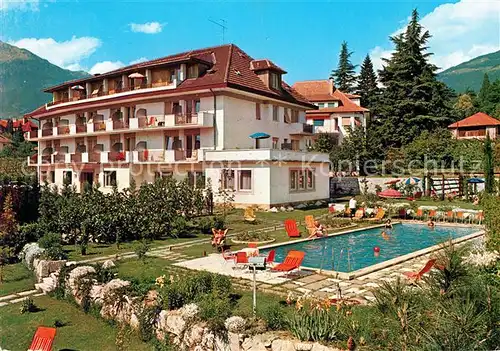 AK / Ansichtskarte Meran_Merano Hotel Juliane Swimming Pool Meran Merano