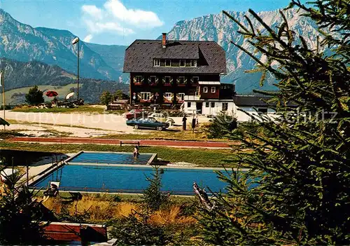 AK / Ansichtskarte Groebming_Steiermark Michaelerberghaus Swimming Pool Alpenpanorama Groebming_Steiermark