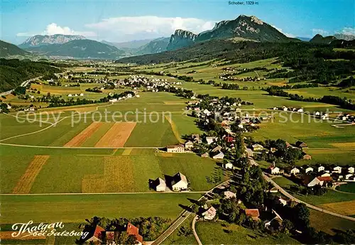 AK / Ansichtskarte Thalgau Sommerfrische mit Blick zum Schober Alpenpanorama Fliegeraufnahme Thalgau