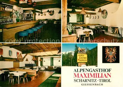 AK / Ansichtskarte Scharnitz Alpengasthof Maximilian Scharnitz