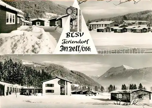 AK / Ansichtskarte Inzell BLSV Feriendorf Sport  und Jugendferiendorf Winterlandschaft Alpen Inzell