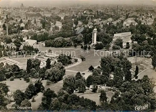 AK / Ansichtskarte Essen_Ruhr Grugapark Fliegeraufnahme Essen_Ruhr