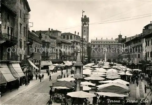 AK / Ansichtskarte Verona_Veneto Piazza Erbe Verona Veneto