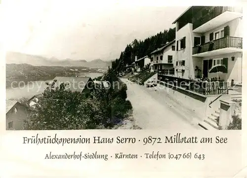 AK / Ansichtskarte Millstatt_Millstaettersee Pension Haus Serro Millstatt_Millstaettersee