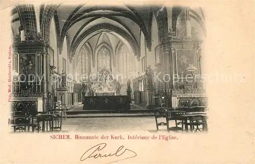 AK / Ansichtskarte Sichem Binnenste der Kerk Kirche Innenansicht 