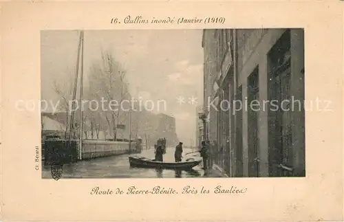 AK / Ansichtskarte Paris Innondation 1910 Route de Pierre Benite pres les Saulees Paris