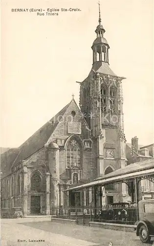 AK / Ansichtskarte Bernay Eglise Saint Croix Bernay