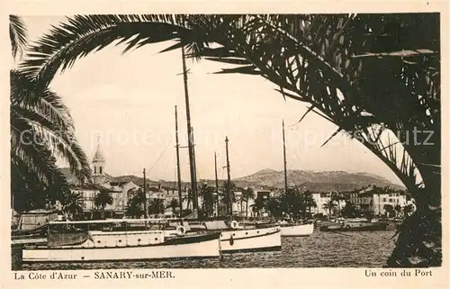 AK / Ansichtskarte Sanary sur Mer Un coin du port Cote d Azur Sanary sur Mer