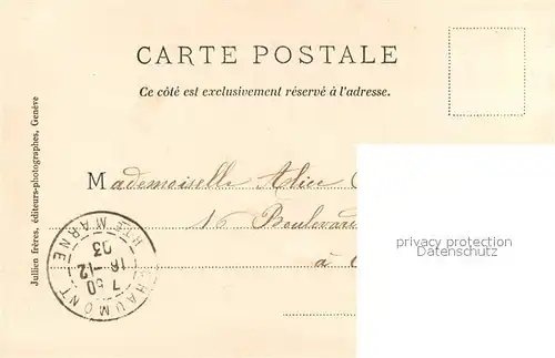 AK / Ansichtskarte Geneve_GE Chemin de Fer du Saleve Geneve_GE