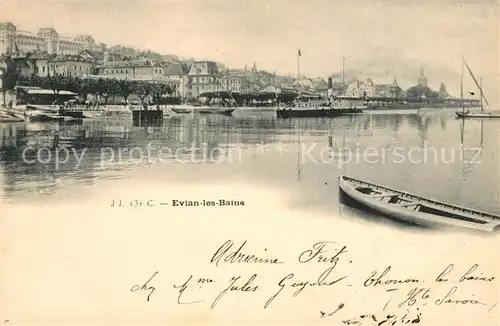 AK / Ansichtskarte Evian les Bains_Haute_Savoie Le Port Lac Leman Hafen Genfersee Evian les Bains_Haute