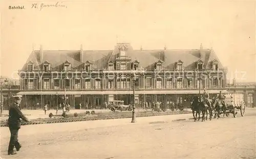 AK / Ansichtskarte Fresnoy le Grand La Gare Bahnhof Fresnoy le Grand