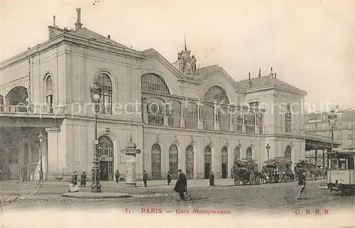 AK / Ansichtskarte Paris Gare Montparnasse Bahnhof Paris