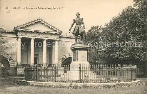 AK / Ansichtskarte Lille_Nord La Statue du General Negrier Lille_Nord