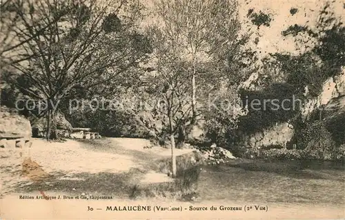 AK / Ansichtskarte Malaucene Source du Grozeau Malaucene