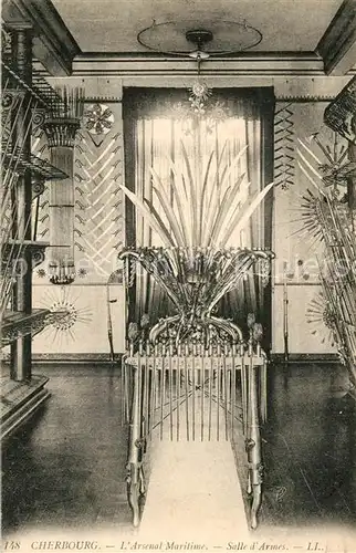 AK / Ansichtskarte Cherbourg_Octeville_Basse_Normandie Arsenal Maritime Salle d Armes Cherbourg_Octeville