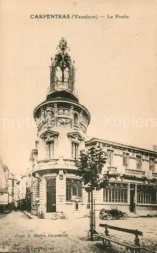 AK / Ansichtskarte Carpentras La Poste Carpentras