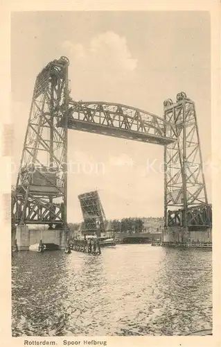 AK / Ansichtskarte Rotterdam Spoor Hefbrug Rotterdam