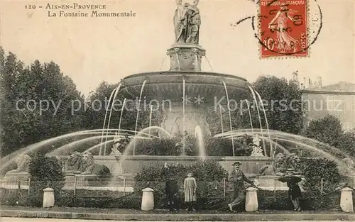 AK / Ansichtskarte Aix en Provence La Fontaine Monumentale Aix en Provence