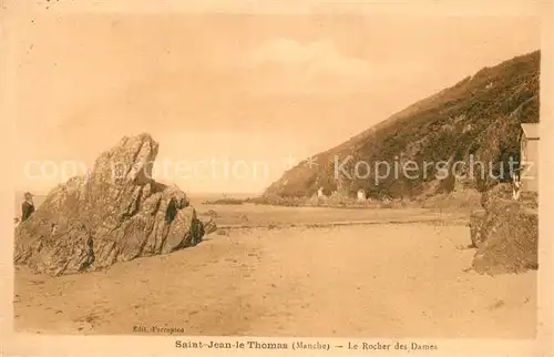 AK / Ansichtskarte Saint Jean le Thomas Le Rocher des Dames Saint Jean le Thomas