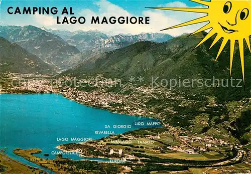 AK / Ansichtskarte Lago_Maggiore Camping al Lago Maggiore Panorama Lago Maggiore