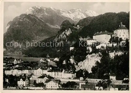 AK / Ansichtskarte Kufstein_Tirol mit Kaisergebirge Kufstein_Tirol