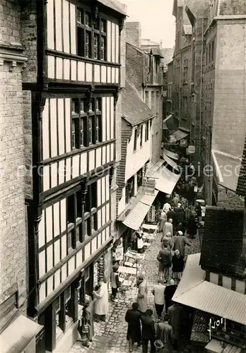 AK / Ansichtskarte Le_Mont Saint Michel La Grande Rue Le_Mont Saint Michel