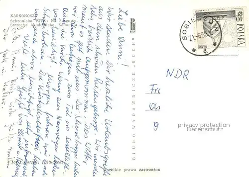 AK / Ansichtskarte Karkonosze Schroniska PTTK Na Szrenicy Strzecha Akademicka Samotnia Karkonosze