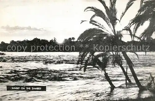 AK / Ansichtskarte Zambesi_River Sunset on the Zambesi Zambesi River