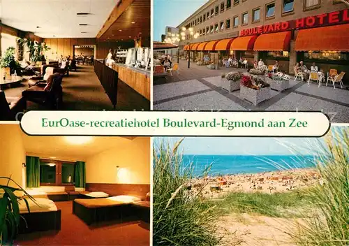 AK / Ansichtskarte Egmond_aan_Zee EurOase Recreatiehotel Boulevard Zimmer Strand Egmond_aan_Zee