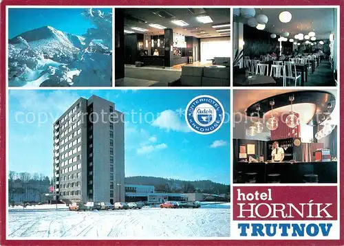 AK / Ansichtskarte Trutnov Interhotel Krkonose Hotel Kornik Rezeption Speisesaal Trutnov