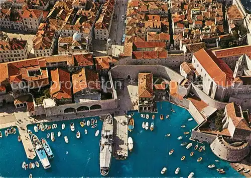 AK / Ansichtskarte Dubrovnik_Ragusa Fliegeraufnahme Dubrovnik Ragusa