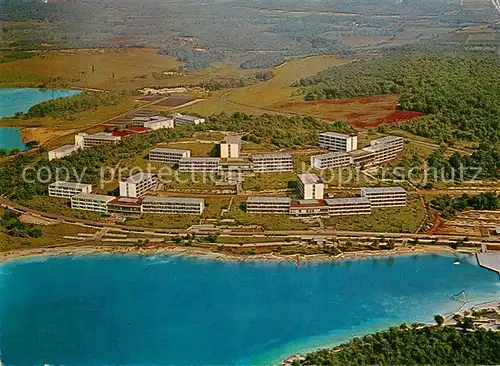 AK / Ansichtskarte Zelena_Laguna International club Hotl Galeb Lotosi Fliegeraufnahme Zelena_Laguna