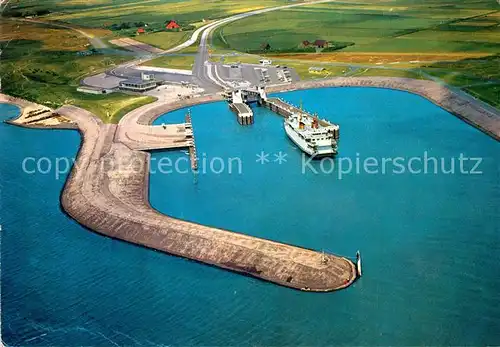 Texel Aankomst veerboot vanuit de lucht Texel