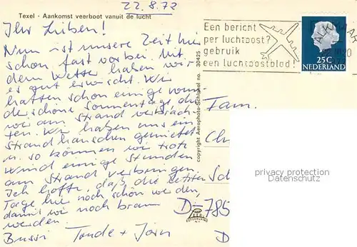 Texel Aankomst veerboot vanuit de lucht Texel