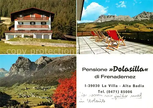 La_Villa_Val_Badia Pensione Dolasilla Terrasse Panorama La_Villa_Val_Badia