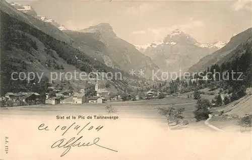 Sixt Fer a Cheval Panorama et le Pic de Tanneverge Sixt Fer a Cheval