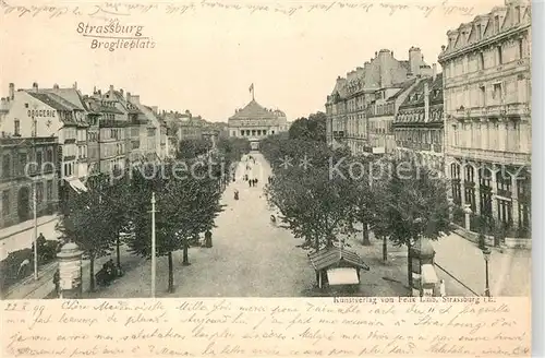 Strassburg_Elsass Broglieplatz Strassburg Elsass