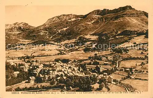 Villard de Lans Vue generale Le Cornafion et le Col de l Arc Villard de Lans