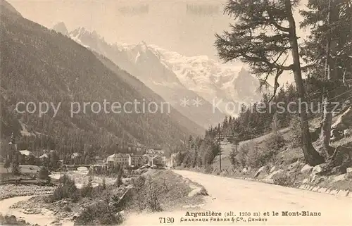 Argentiere_Haute Savoie et le Mont Blanc Alpes Argentiere Haute Savoie